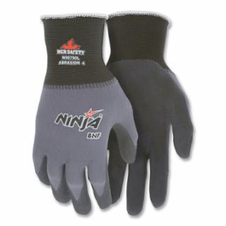 MCR SAFETY N96790S Ninja Bnf 15 Ga Gray Nylon/Spandex Shell Blk B (12 PR)
