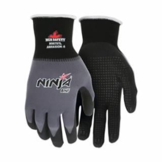 MCR SAFETY N96797L Ninja Bnf 15 Ga Nylon/Spdx Shell  Bnf Palm- Dots (12 PR)
