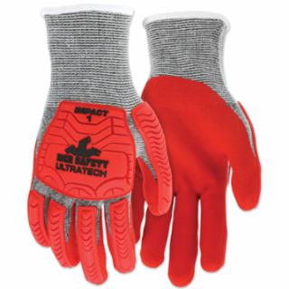 MCR SAFETY UT1954S MCR Safety UT1954 UltraTech A5/Impact Level 1 Mechanics Knit Gloves