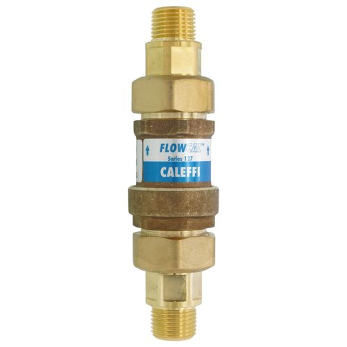 Caleffi 127140AFC 5G0 FlowCal†™ 1/2" MNPT w/Gauge,Check Low Lead 5 GPM