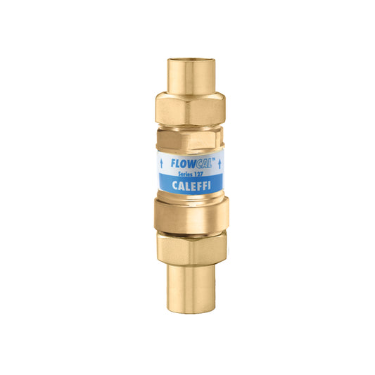 Caleffi 127149AFC FlowCal†™ 1/2" SWT w/Check Low Lead