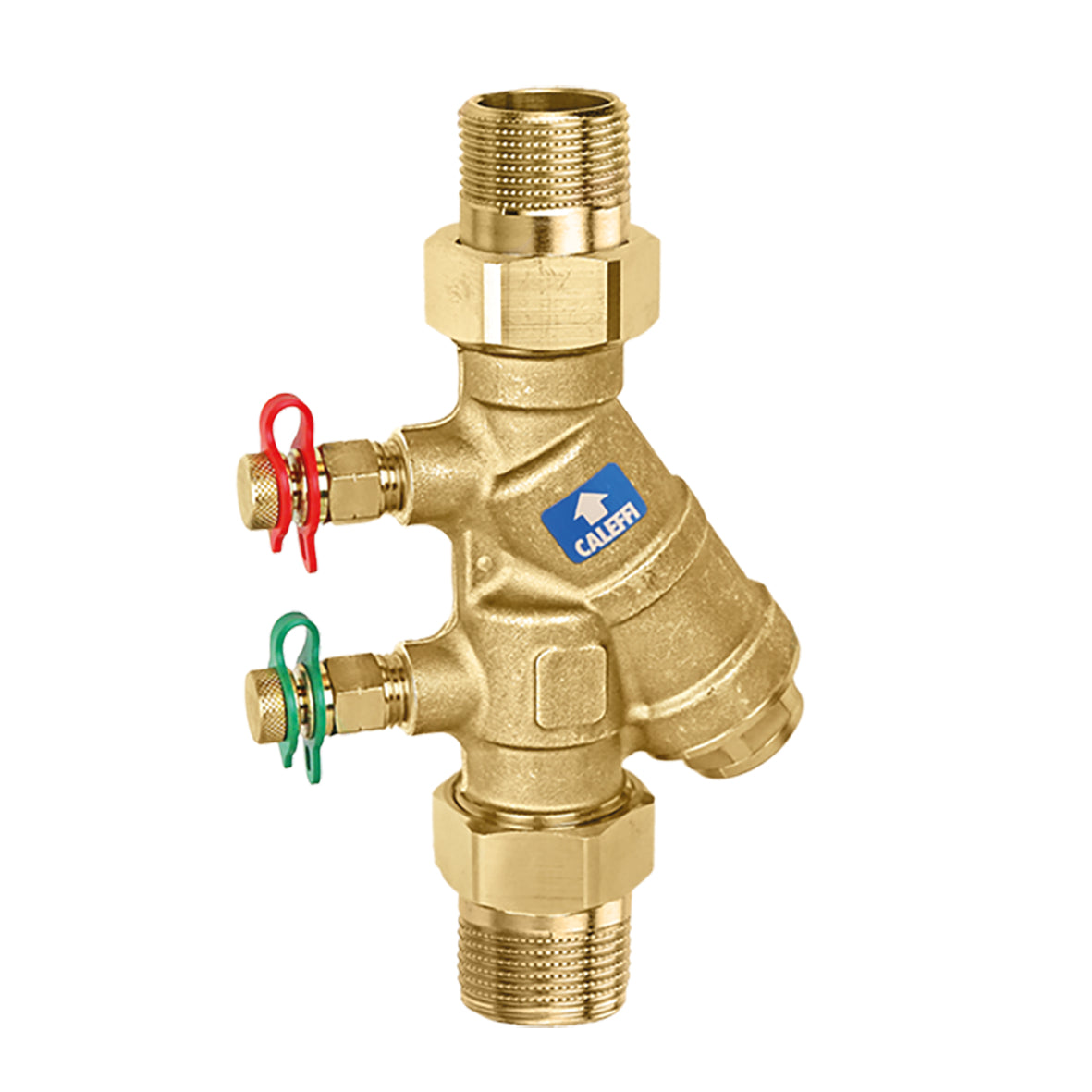 Caleffi 128441AFC FlowCal†™ 1/2" MNPT w/PT Ports, Check Low Lead