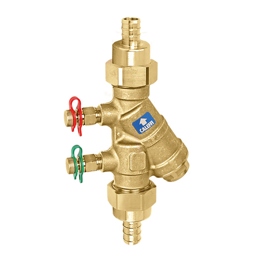 Caleffi 128442AFC FlowCal†™ 1/2" PEX Exp. w/PT Ports, Check Low Lead