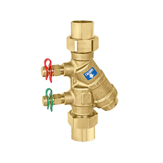 Caleffi 128759A 000 128 Dual union Y-strainer 1" Sweat, w/PT ports Low Lead