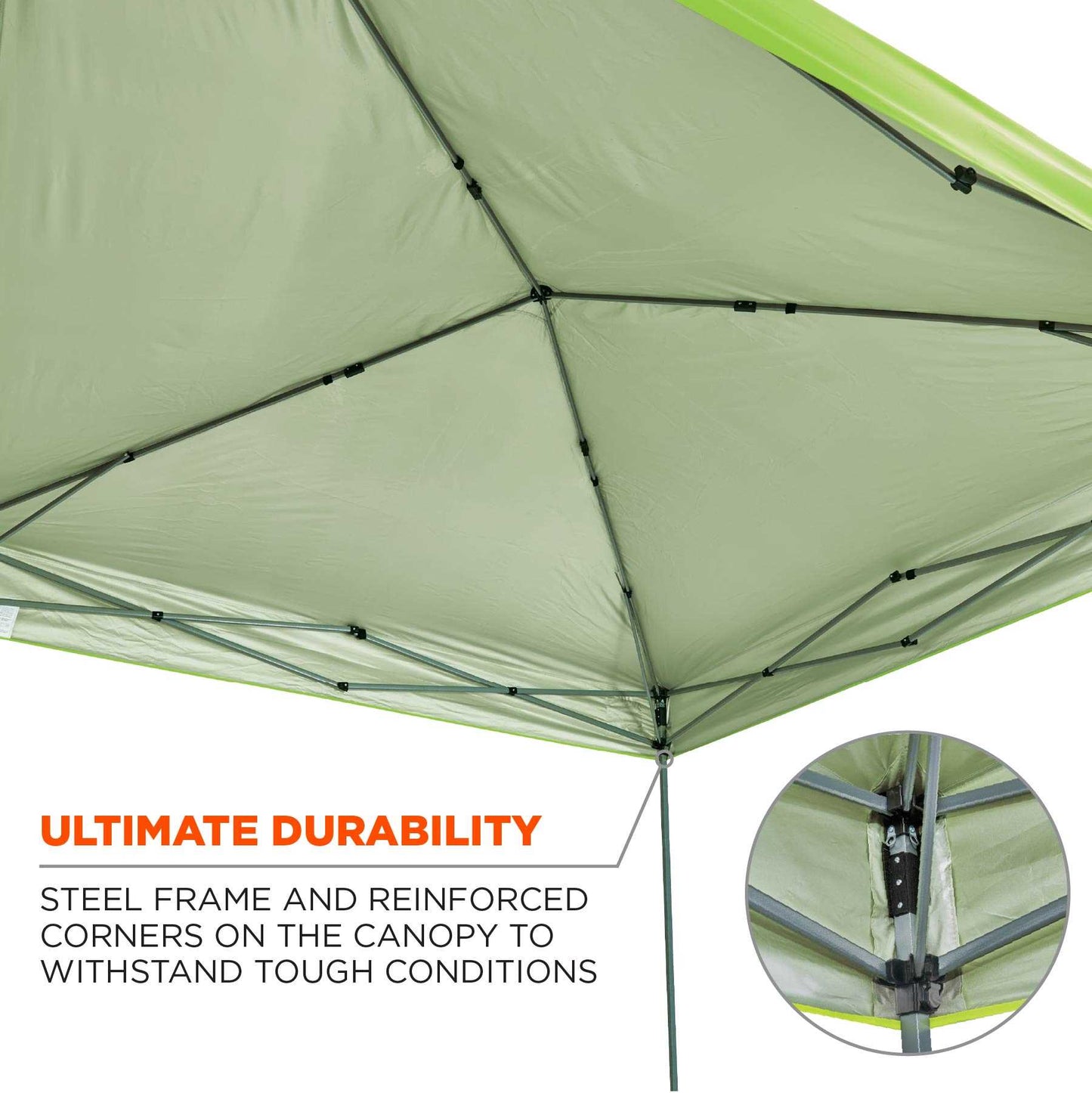 Shax 6010 Pallet of 25 Lime Lightweight Pop-Up Tent - 10ft x 10ft