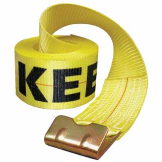 KEEPER 04926 4"X30' Winch Strap 15000Lbs Capacity W/Flat Hoo