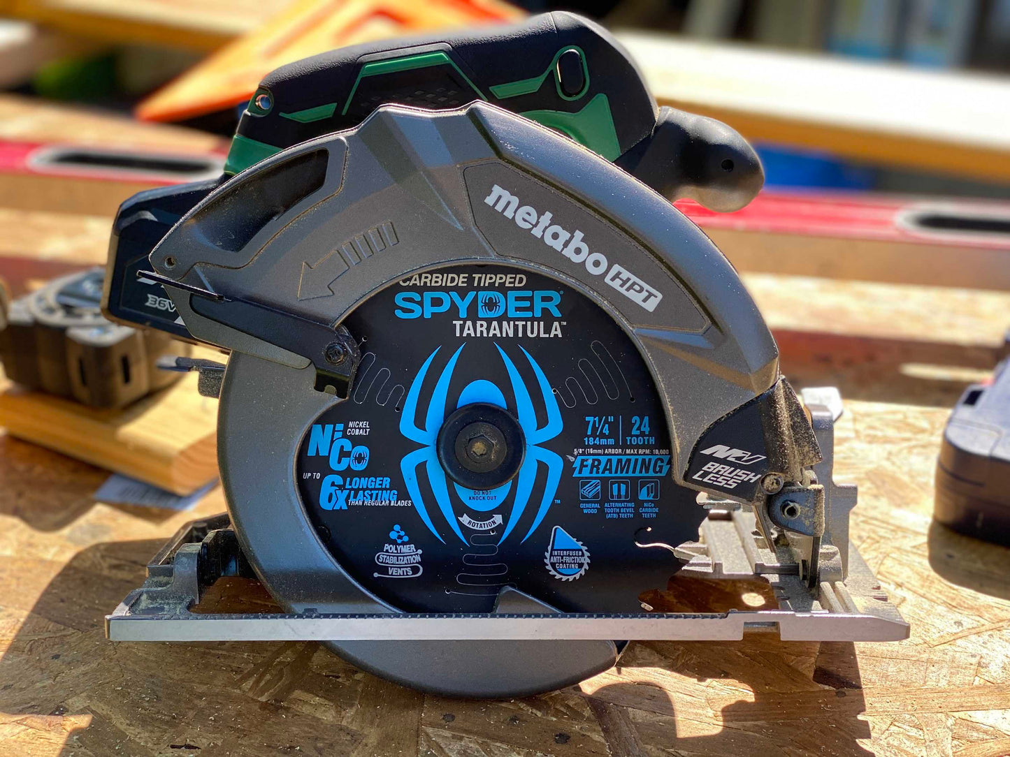 Spyder 13001 Spyder Framing 7-1/4-In 24-Tooth Rough Finish Tungsten Carbide-Tipped Steel Circular Saw Blade