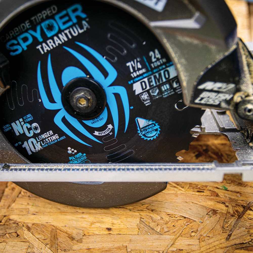 Spyder 13001 Spyder Framing 7-1/4-In 24-Tooth Rough Finish Tungsten Carbide-Tipped Steel Circular Saw Blade