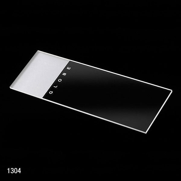 Globe Scientific 1304-144 Microscope Slides Glass 25 x 75mm 90° Ground Edges Frosted 1 End 1 Side 72/Box 2 Boxes/Case (1 Gross)