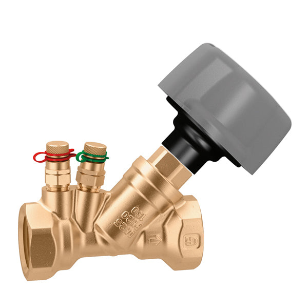 Caleffi 130700A 130 Series Fixed Orifice Low Lead Balancing Valve 1-1/4" NPT w/PT ports