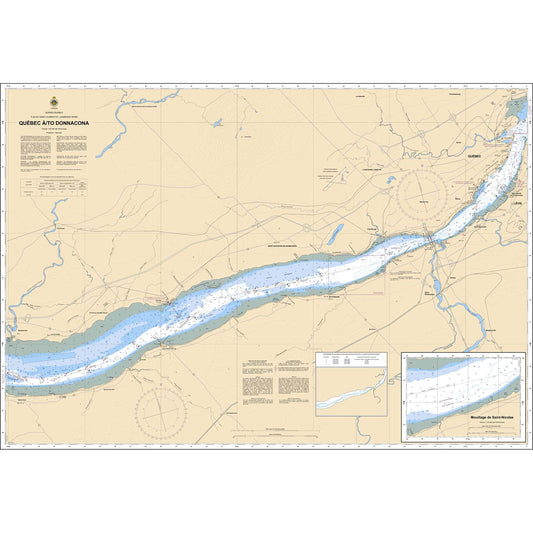 Paradise Clay CAN1315 CHS Chart Québec /to Donnacona
