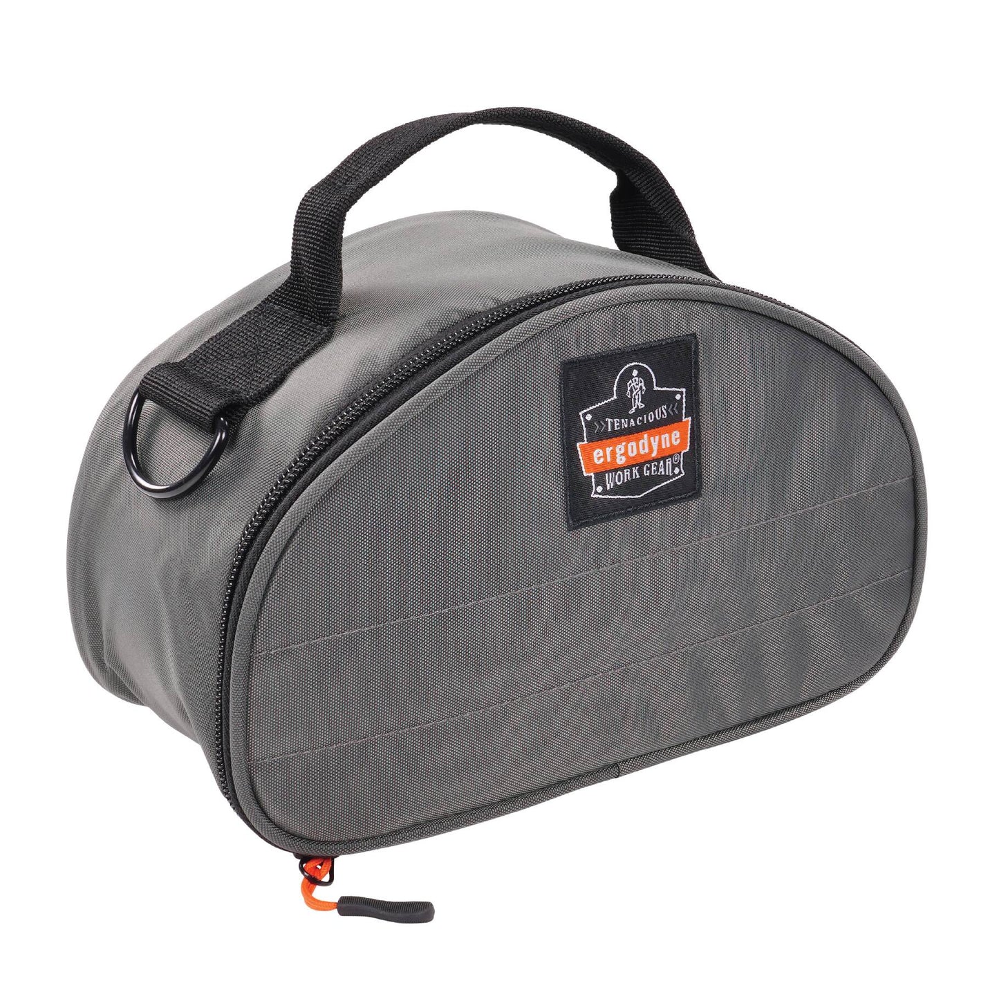 Ergodyne 13187 Arsenal 5187 Half Face Respirator Bag - Zipper Closure, Clamshell Design, Belt Loop  (Gray)