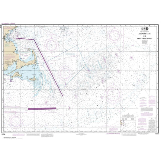 Paradise Clay NO_13200 HISTORICAL NOAA Chart Georges Bank and Nantucket Shoals