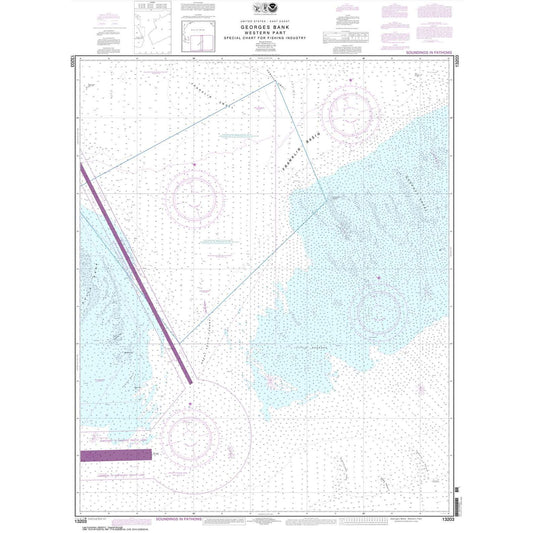Paradise Clay NO_13203 HISTORICAL NOAA Chart Georges Bank Western part