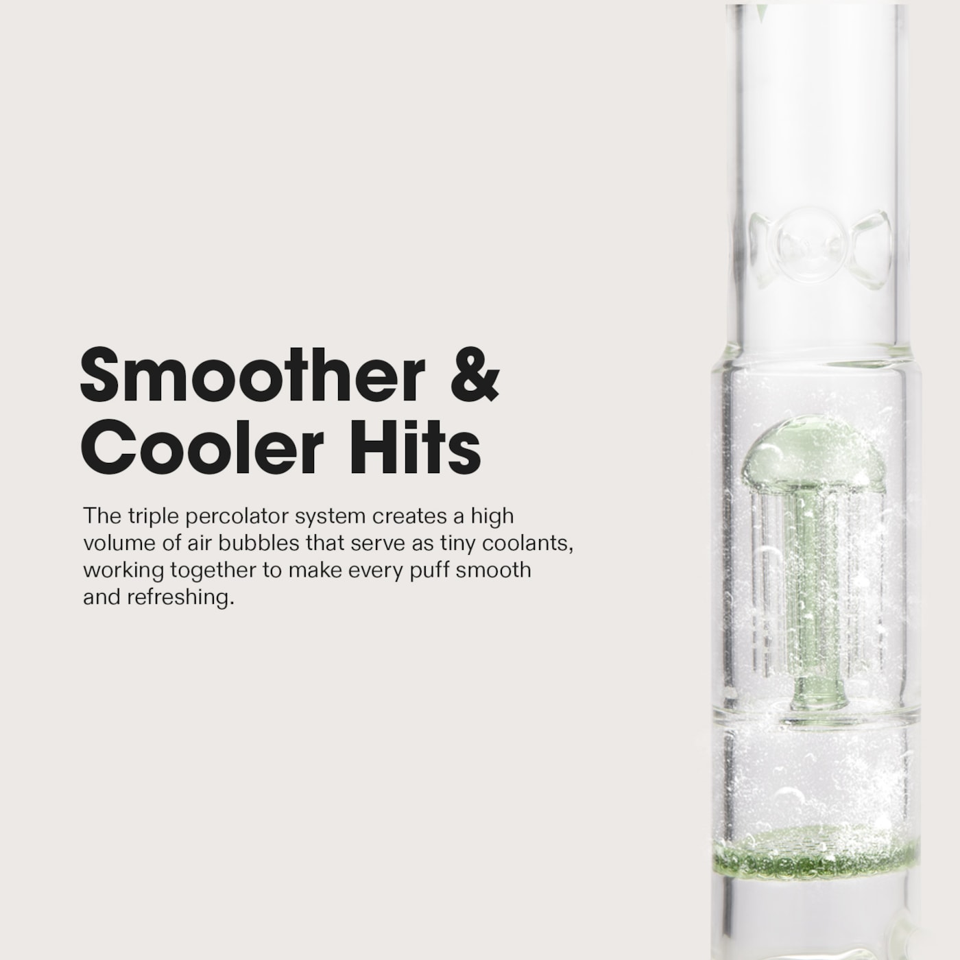 Vivosun Bong - Cutting-edge Water Pipe with Triple Percs and Ice-Catcher