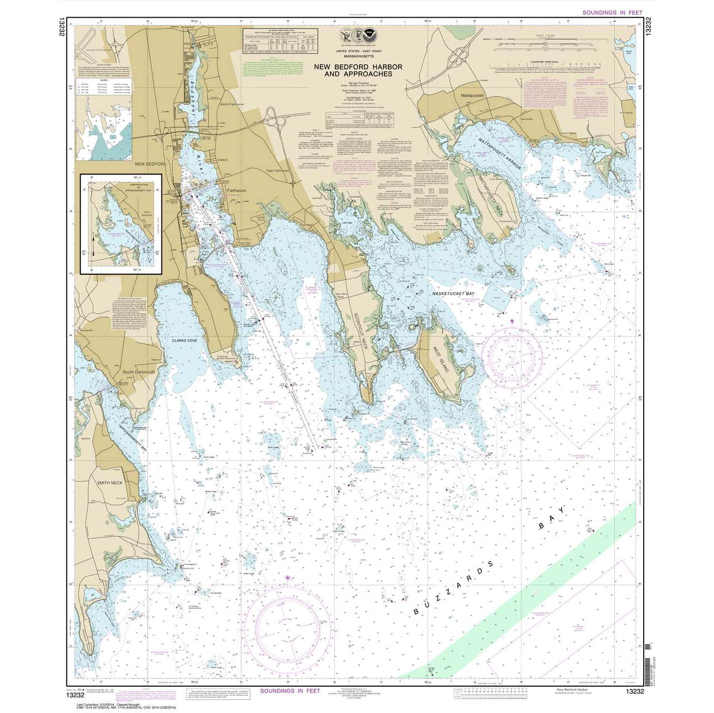 Paradise Clay NO_13232 HISTORICAL NOAA New Bedford Harbor and Approaches
