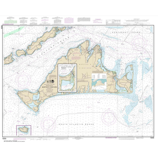 Paradise Clay NO_13233 HISTORICAL NOAA Chart Martha's Vineyard;Menemsha Pond