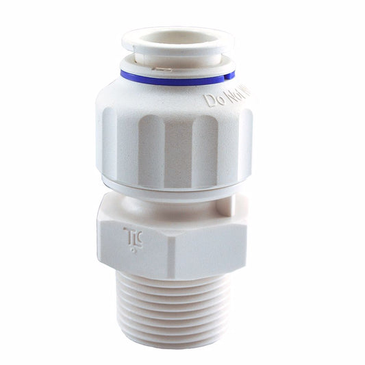 Jones Stephens C76808 1/2" CTS x 3/4" MIP Plastic Twist-to-Lock Push On Adapter