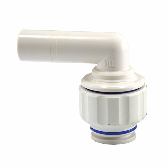 Jones Stephens C76817 1/2" CTS Plastic Twist-to-Lock Push On 90° Elbow Union