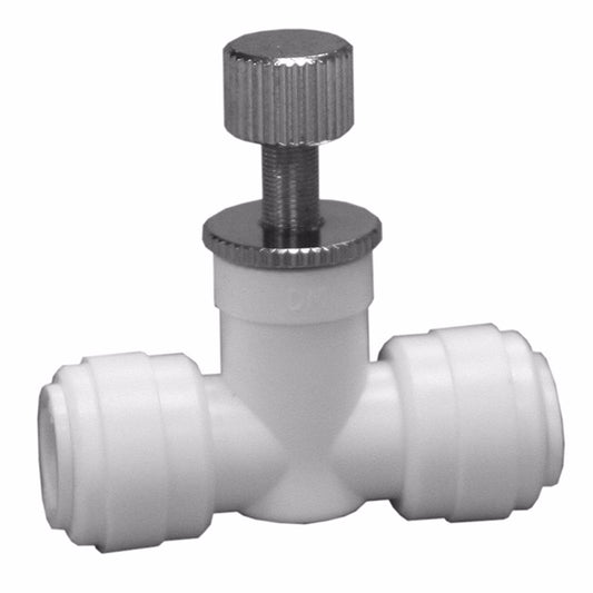 Jones Stephens C76843 3/8" Tube OD Plastic Push On Straight Needle Valve