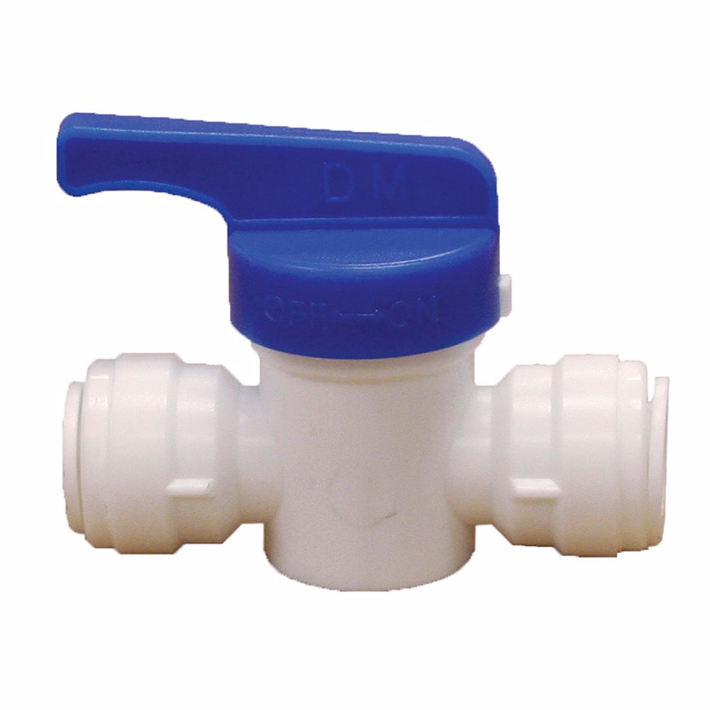 Jones Stephens C76849 3/8" Tube OD Plastic Push On Straight Ball Valve