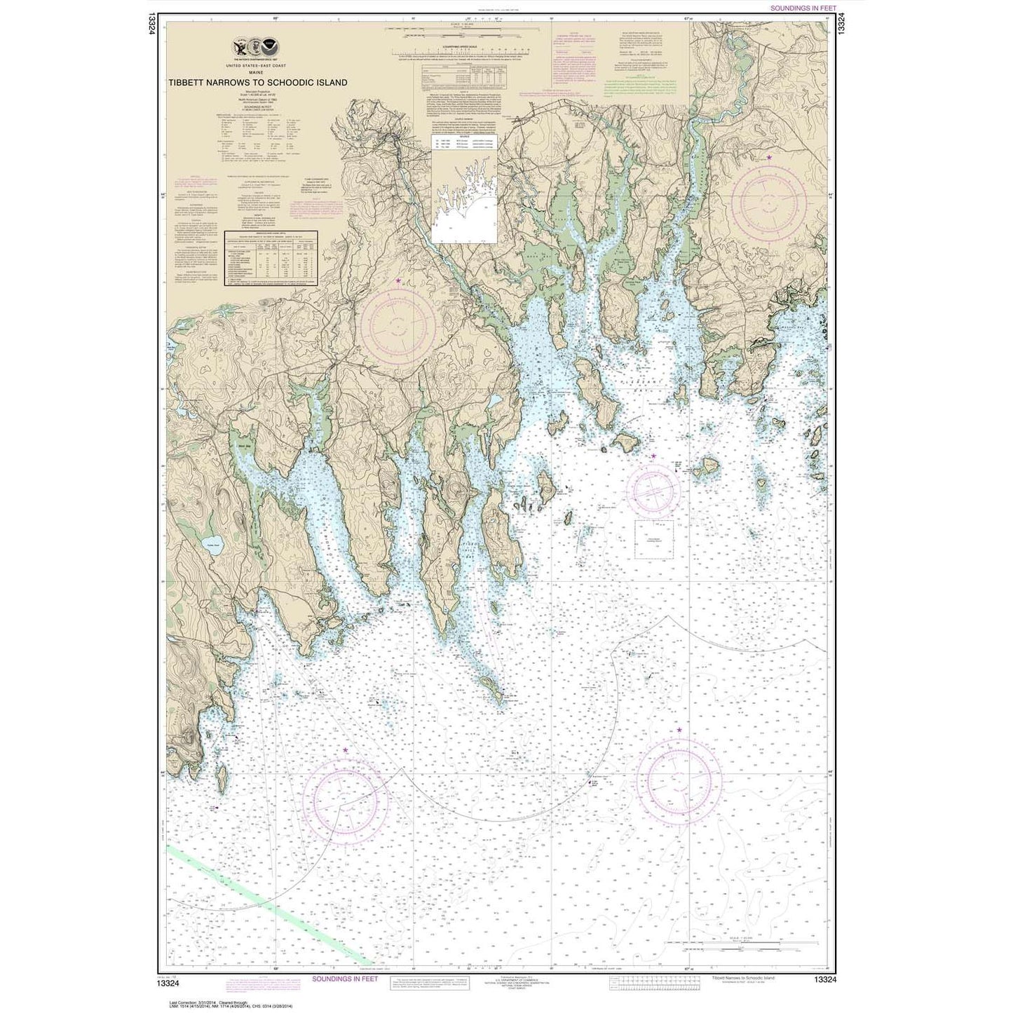 Paradise Clay NO_13324 HISTORICAL NOAA Tibbett Narrows to Schoodic Island