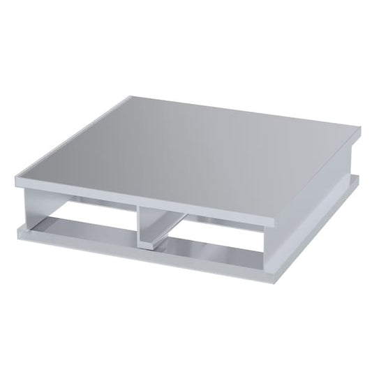 Vestil AP-ST-2424 Aluminum Half Pallet, 24 in L, 24 in W, 6 H