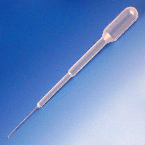 Globe Scientific 134020-400 Transfer Pipet 1.5mL Fine Tip 104mm 400/Dispenser Box