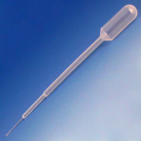 Globe Scientific 134070-S01 Transfer Pipet 5mL Fine Tip 153mm STERILE Individually Wrapped