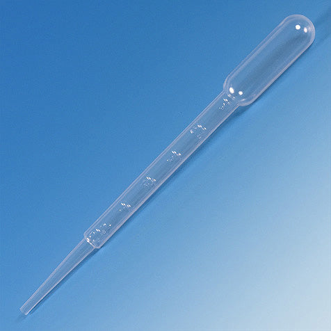 Globe Scientific 135010-500 Transfer Pipet 7.5mL Large Bulb Graduated to 3mL 148mm 500/Dispenser Box