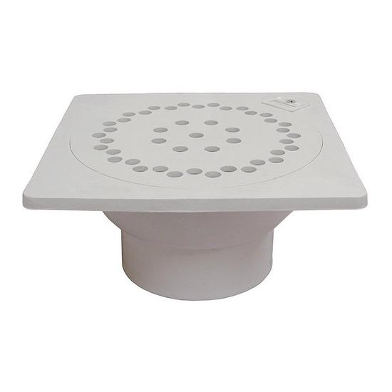 Jones Stephens D42009 9" x 9" PVC Bell Trap with 3" x 4" Outlet