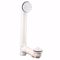 Jones Stephens B0716PW Polar White Two-Hole Friction Lift Bath Waste Kit, Standard Full Kit, PVC