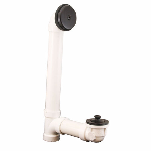 Jones Stephens B0751WB Old World Bronze One-Hole Lift and Turn Bath Waste Kit, Standard Full Kit, PVC