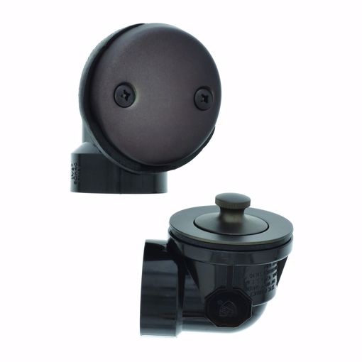 Jones Stephens B0811RB Oil Rubbed Bronze Two-Hole Lift and Turn Bath Waste Kit, Standard Half Kit, ABS