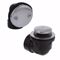 Jones Stephens B0817BS Brushed Stainless Two-Hole Toe Touch Bath Waste Kit, Standard Half Kit, ABS
