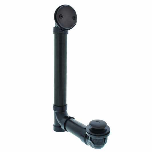 Jones Stephens B0818RB Oil Rubbed Bronze Two-Hole Toe Touch Bath Waste Kit, Standard Full Kit, ABS