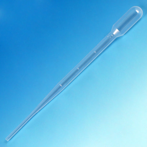 Globe Scientific 137040 Transfer Pipet 5.0mL Blood Bank Graduated to 2mL 155mm 500/Dispenser Box 10 Boxes/Unit