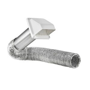 Lambro 1375W 8 Foot Dryer Exhaust Wall Hood Vent Kit (Retail)- Item