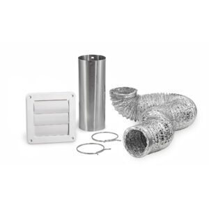 Lambro 1379W 8 Foot Dryer Exhaust Wall Louvered Vent Kit (Retail)