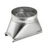 Lambro 123 Aluminum Duct Stack Boot 3 1/4 Inch X 10 Inch To 7 Inch Round