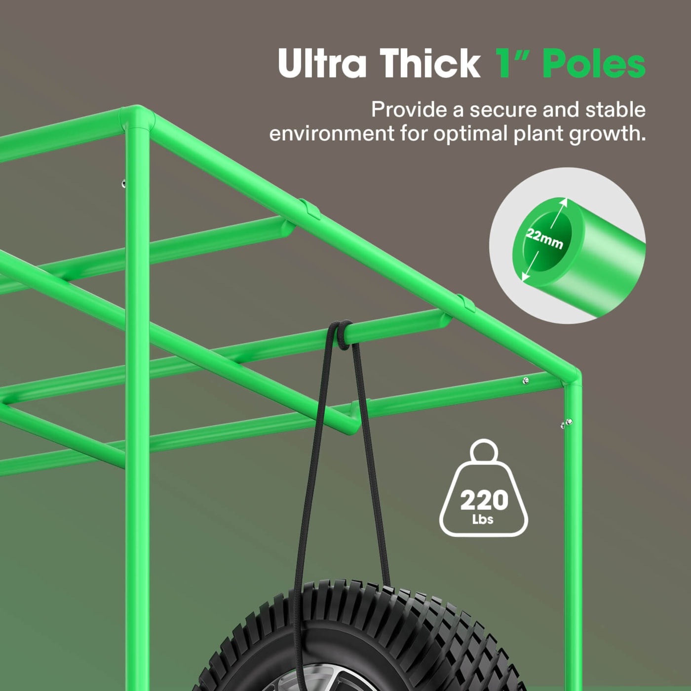 Vivosun Grow Tent Pro 4x4 P448, 4-8 Plants Use, Large Front Window, 48' x 48' x 80', For Indoor Plants Growing