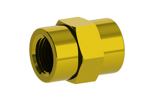 Albion Engineering 138-6 Brass Coupling, 1/8 NPT