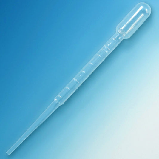 Globe Scientific 138070-500 Transfer Pipet 5.0mL General Purpose Graduated to 2.25mL 150mm 500/Dispenser Box
