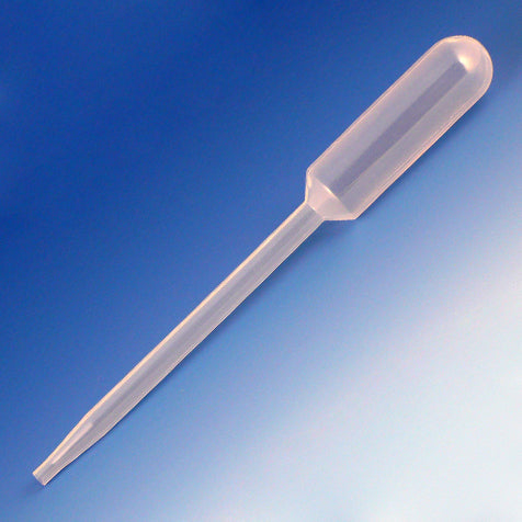 Globe Scientific 138080-S20 Transfer Pipet 7.0mL General Purpose Standard 155mm STERILE 20/Bag 25 Bags/Unit