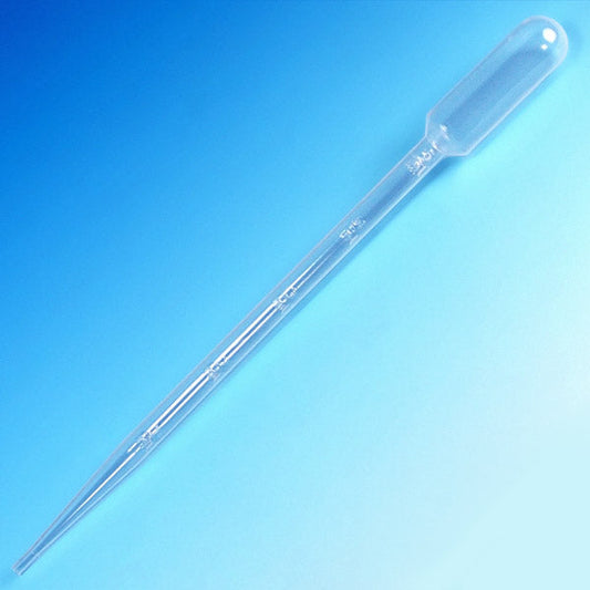 Globe Scientific 139060 Transfer Pipet 15mL Graduated to 5mL Extra Long 215mm (8.5 Inches Long) 250/Box 10 Boxes/Unit
