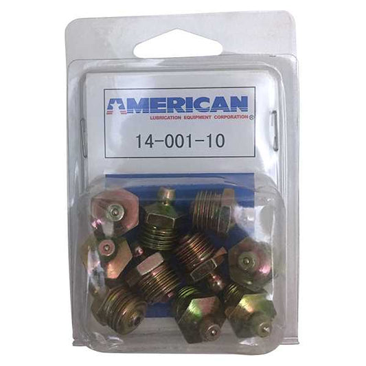 American Lube 14-001-10 10 Piece 14-001 Grease Fitting Display Pack