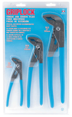 Channellock GLS-3 Edp 52006-8 Gift Pack Gl6/10/12 Griplock Pliers