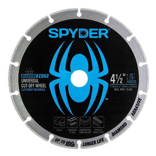 Spyder 14001 Spyder 4.5-In Diamond Cut-Off Wheel