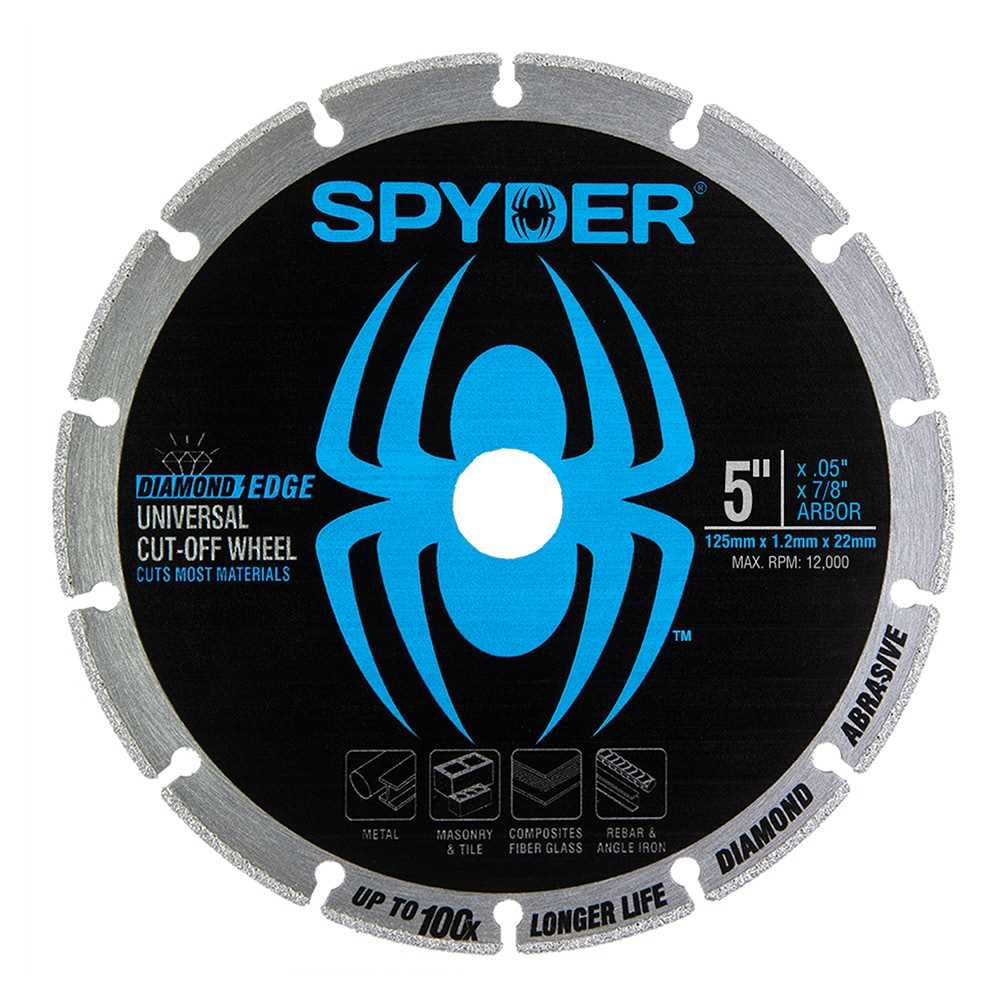 Spyder 14005 Spyder 5-In Diamond Cut-Off Wheel