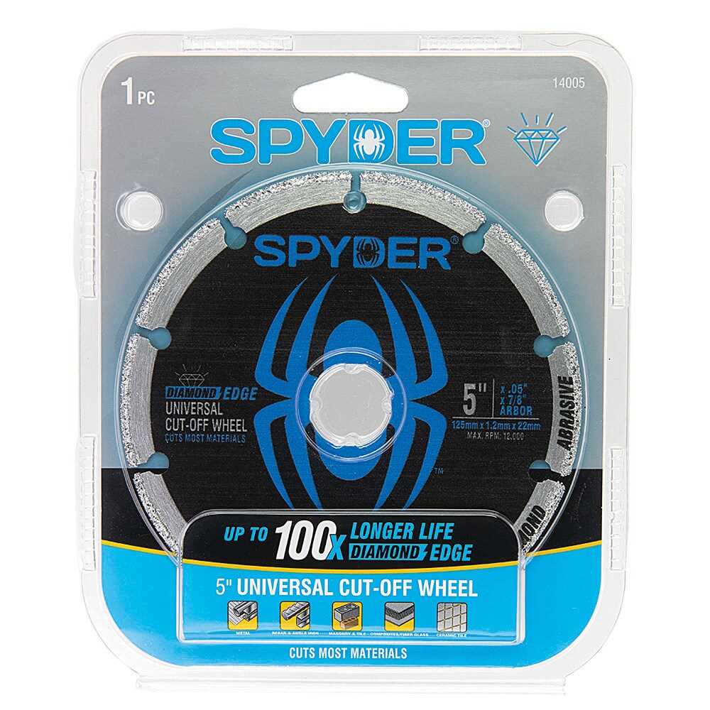 Spyder 14005 Spyder 5-In Diamond Cut-Off Wheel